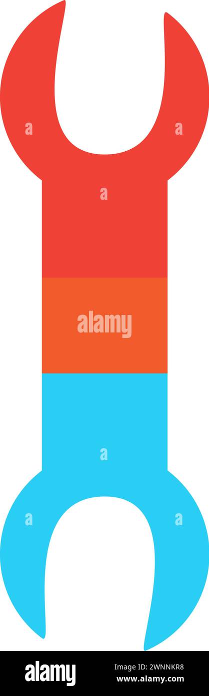 Double sided wrench for tightening nuts and threaded connections ...