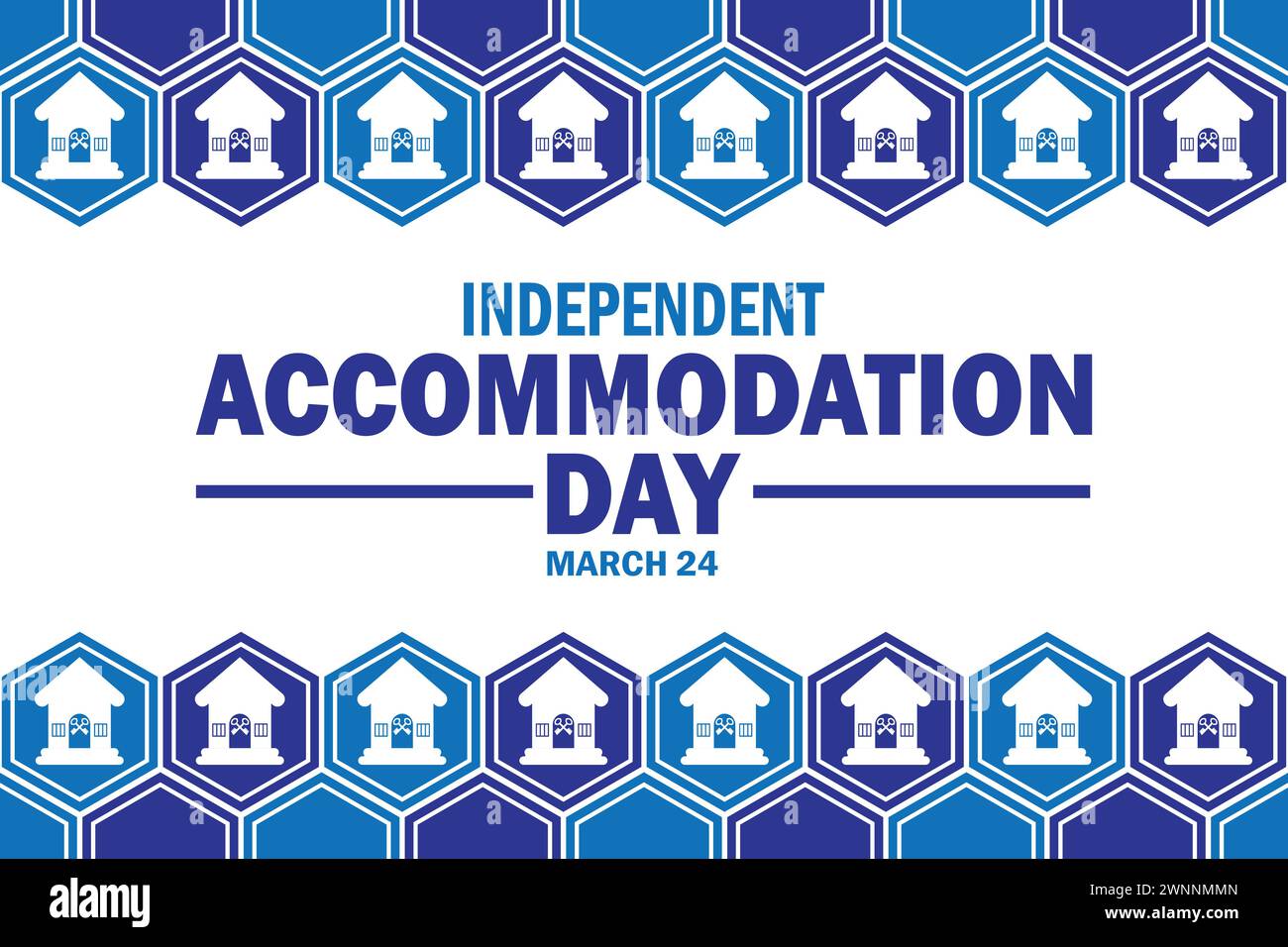 Independent Accommodation Day. Holiday concept. Template for background, banner, card, poster with text inscription Stock Vector