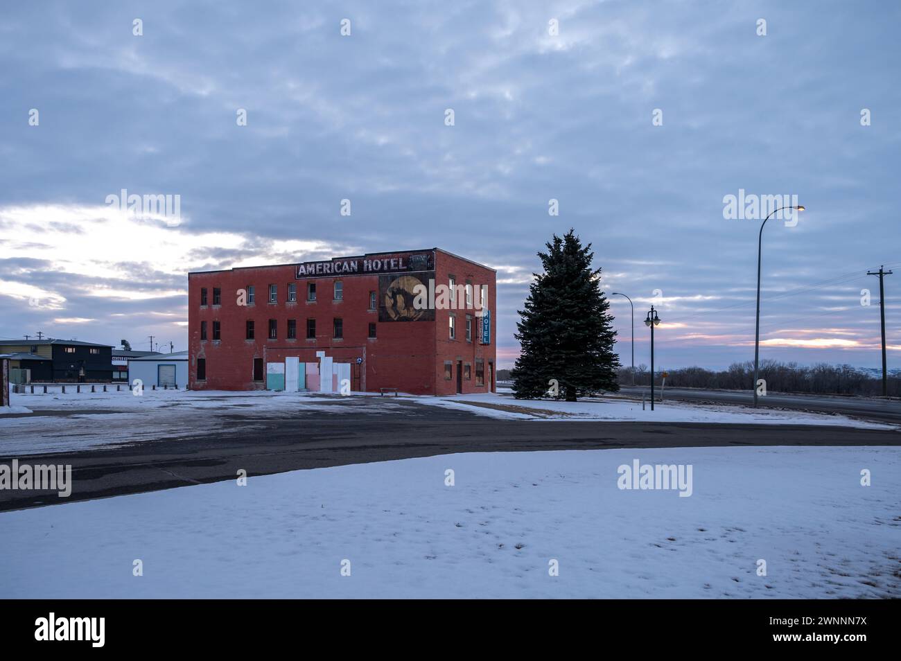 Fort MacLeod, Alberta February 18, 2024 Abandoned historic American