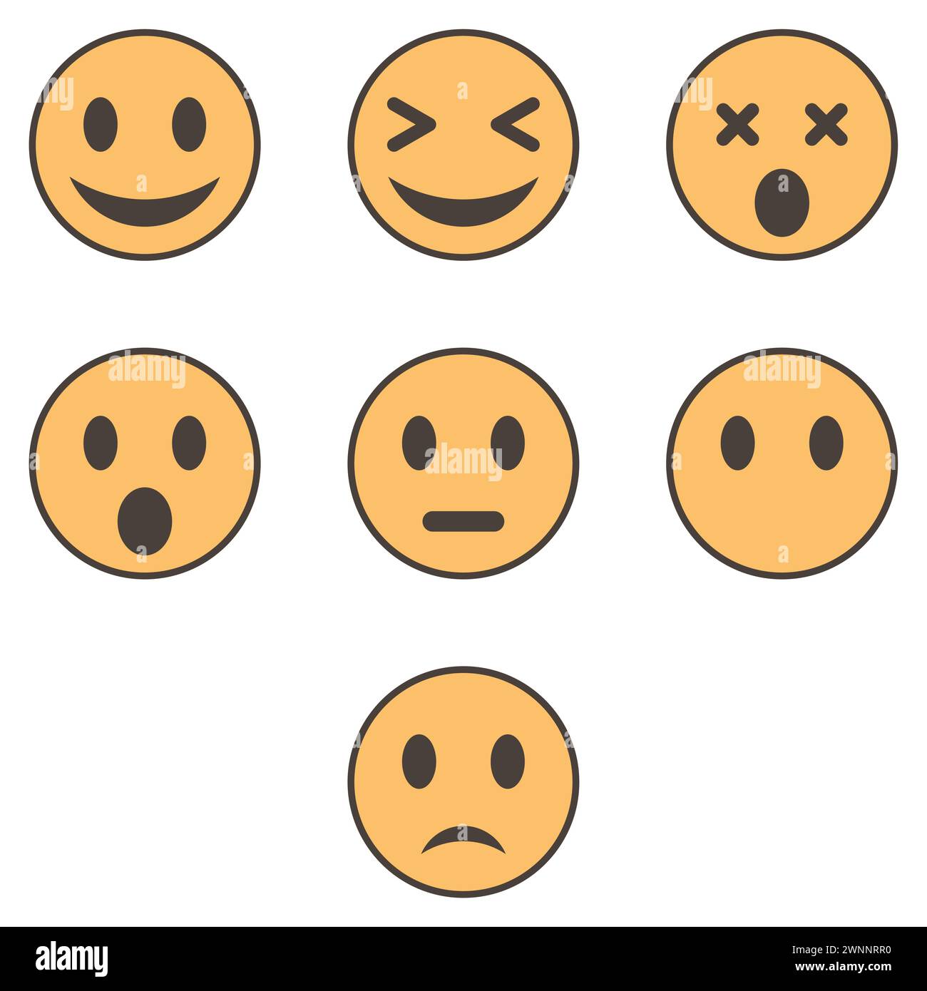 flat emoji set Stock Vector Image & Art Alamy