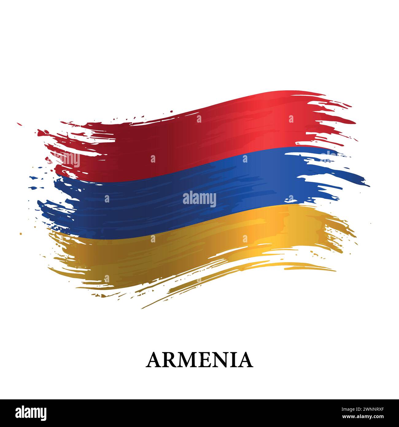 Armenia brush flag Stock Vector Images - Alamy