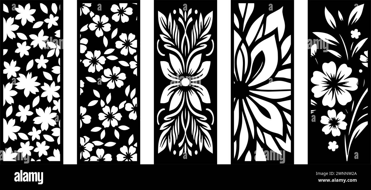 Laser cut leafs panel room divider screens paper craft card
