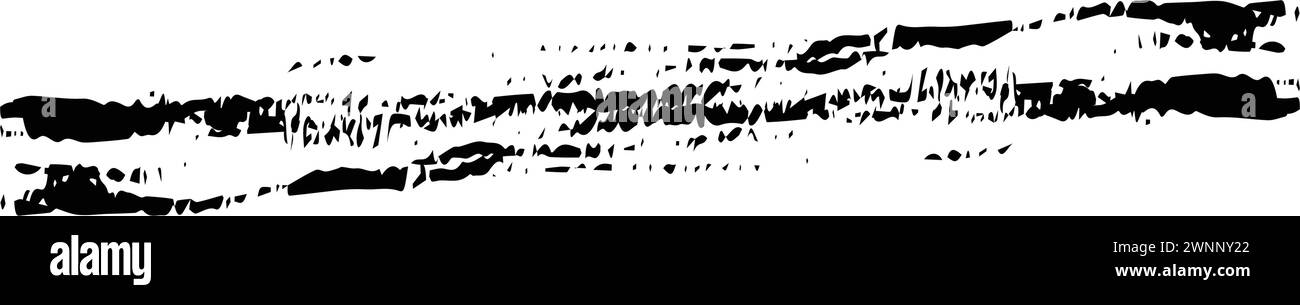 Brush stroke line element, grunge charcoal hand drawn hatches scribble ...