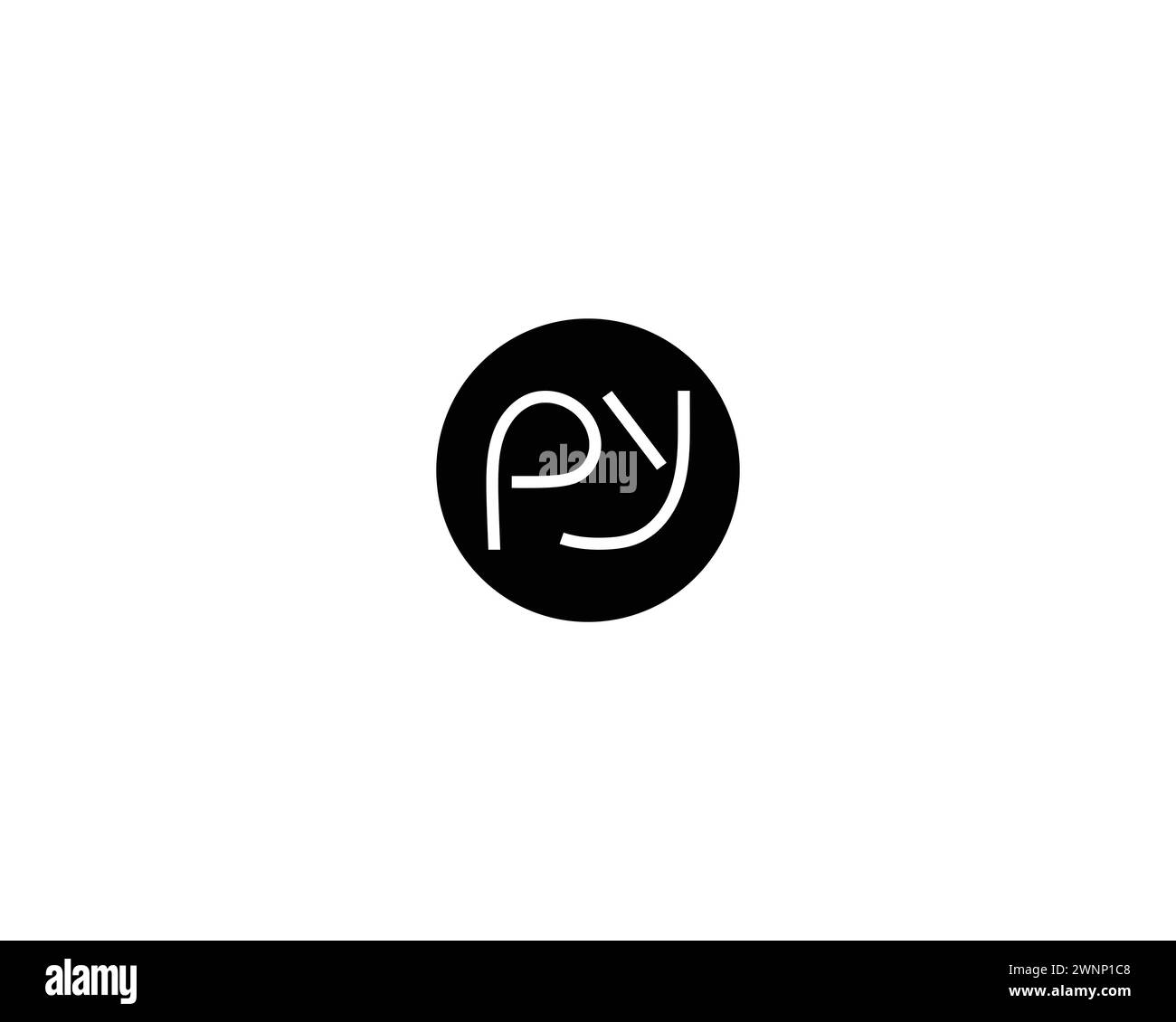 creative letter PY logo design vector template Stock Vector