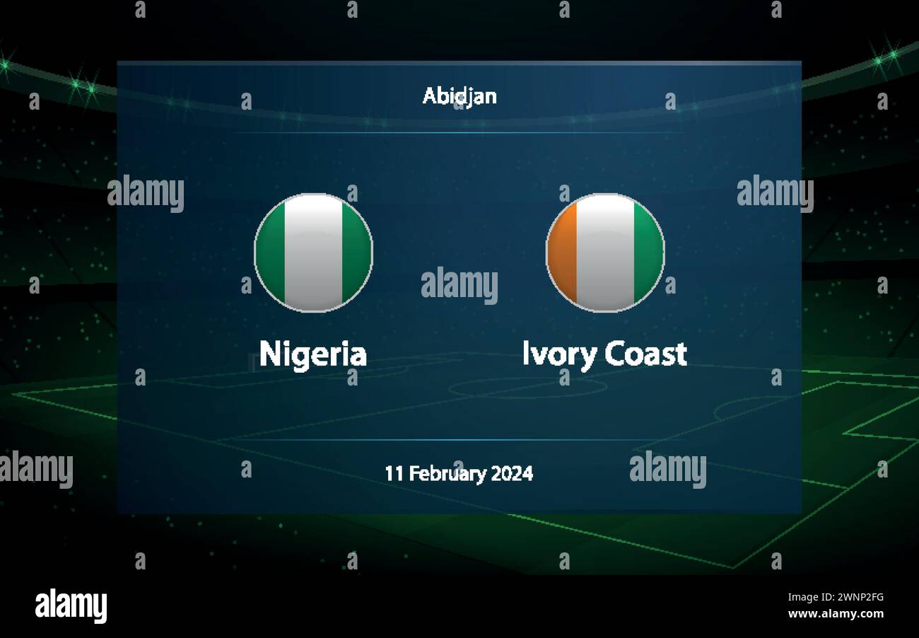 Nigeria Vs Ivory Coast Knockout Final Africa 2023 Soccer Scoreboard nigeria-vs-ivory-coast-knockout-final-africa-2023-soccer-scoreboard