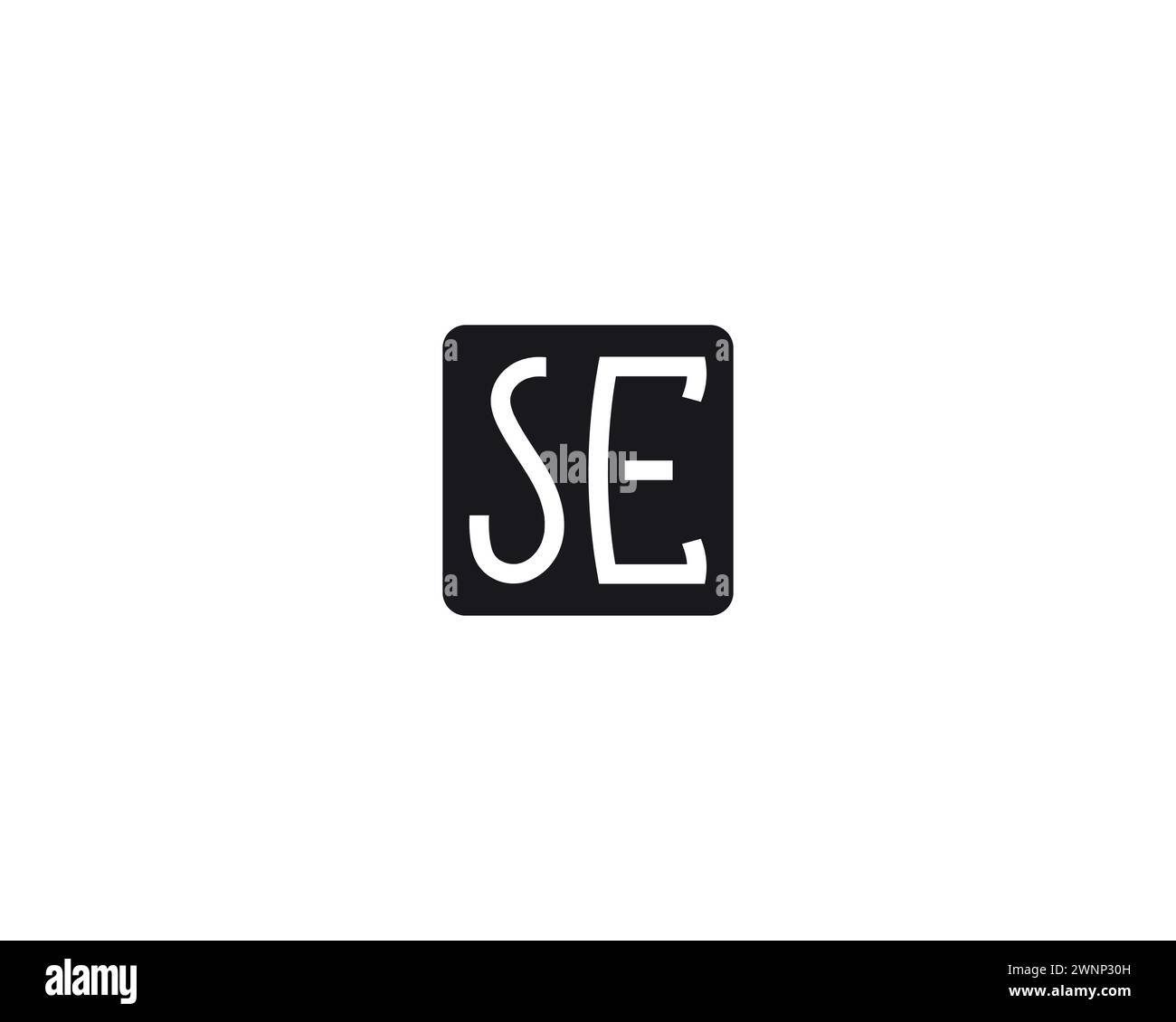 creative letter SE logo design vector template Stock Vector