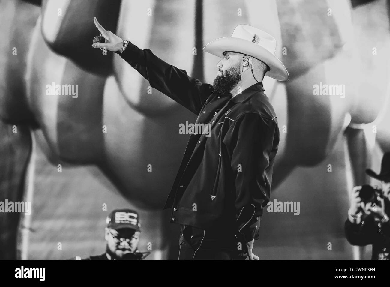HERMOSILLO, MEXICO MARCH 2 Carin Leon performs ,during a concert as