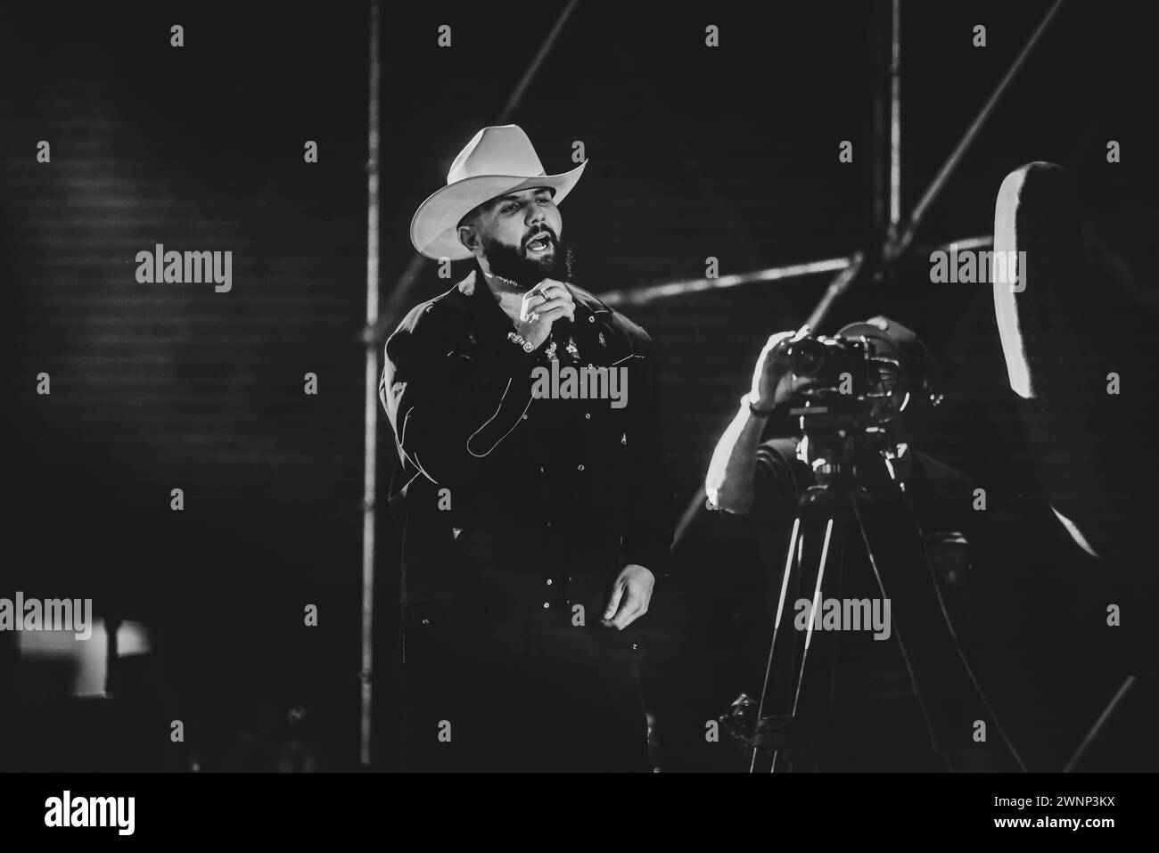 HERMOSILLO, MEXICO MARCH 2 Carin Leon performs ,during a concert as