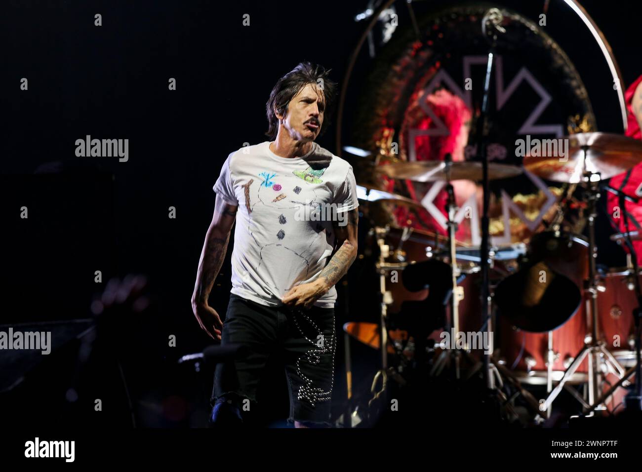 Inglewood, USA. 02nd Mar, 2024. The Red Hot Chili Peppers - Anthony Kiedis performs during KROQ's March Two Re-Do at the KIA Forum on March 2, 2024 in Inglewood, California. Photo: C Victorio/imageSPACE Credit: Imagespace/Alamy Live News Stock Photo