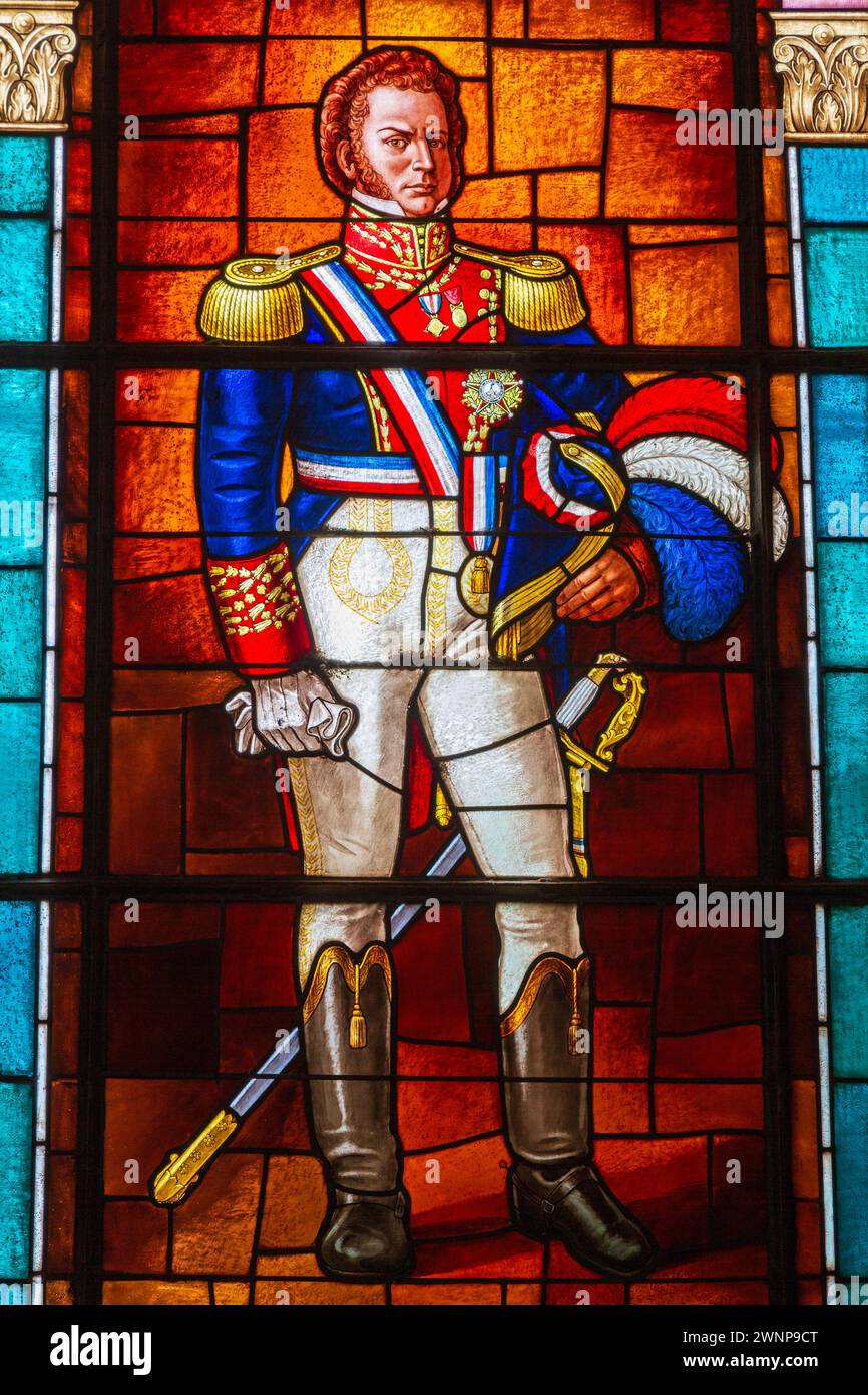 General Bernardo O'Higgins, National Maritime Museum, Valparaiso, Chile, South America Stock Photo