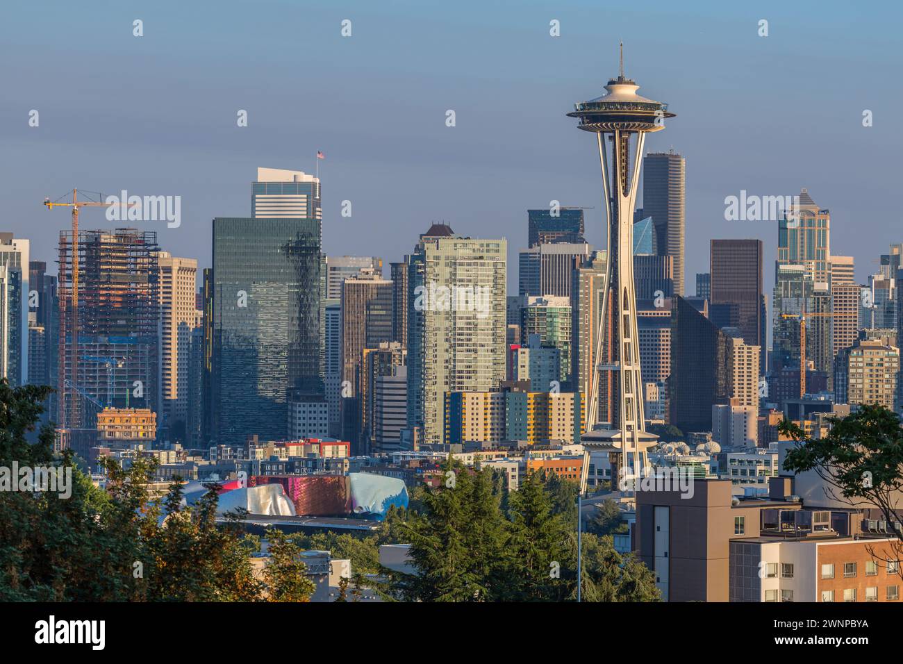 View of downtown Seattle, Washington from Kerry Park Stock Photo - Alamy