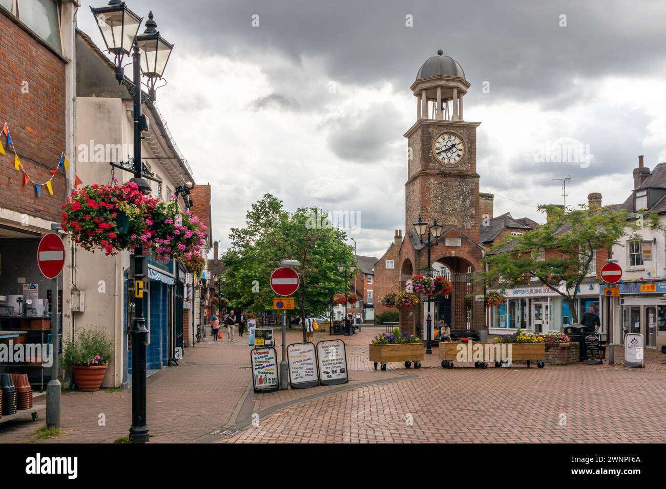 The Clock Tower, Market Square,  Chesham,  Buckinghamshire, England, UK Stock Photo