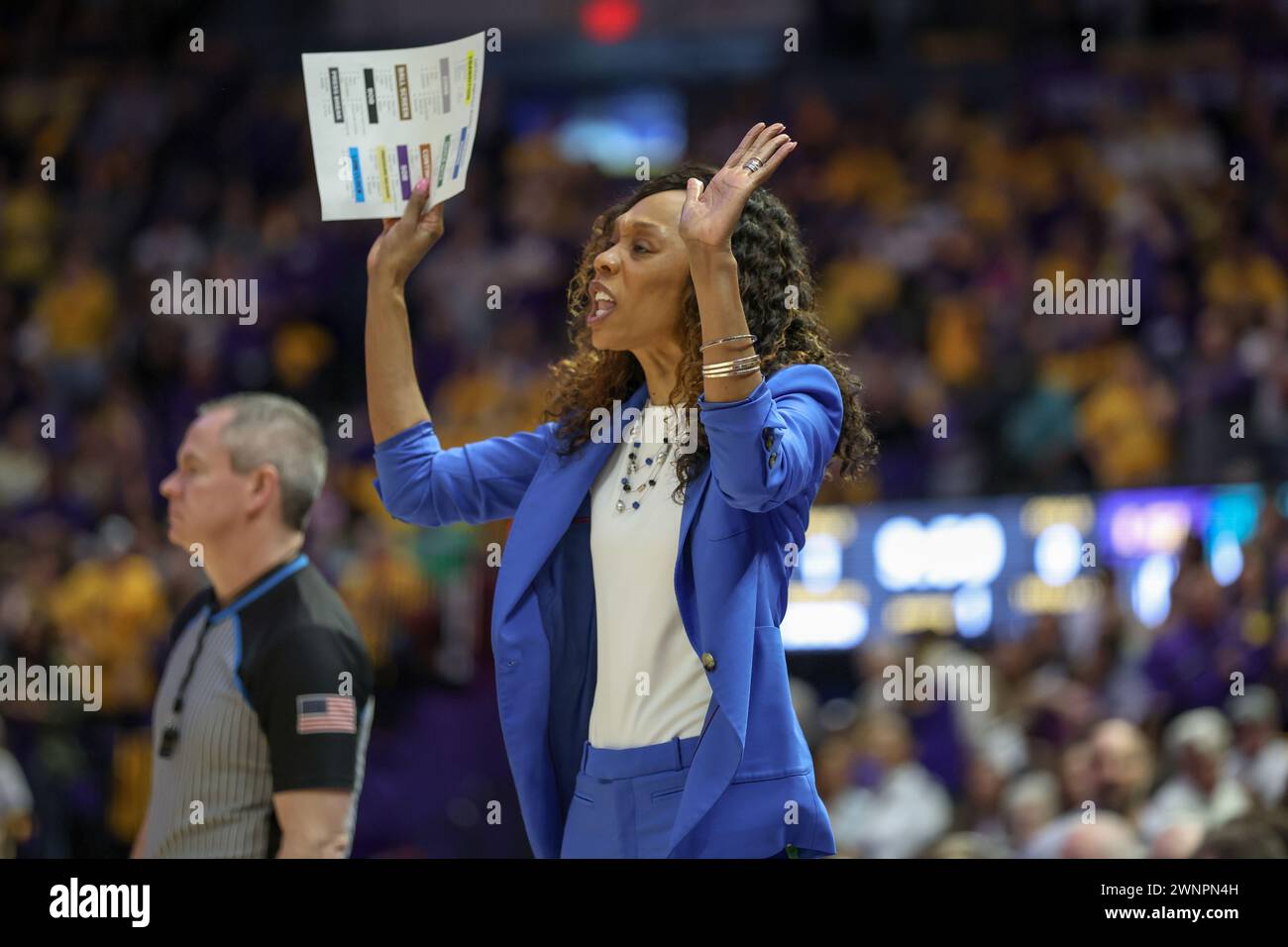 Baton Rouge, LA, USA. 03rd Mar, 2024. Kentucky Head Coach Kyra Elzy ...