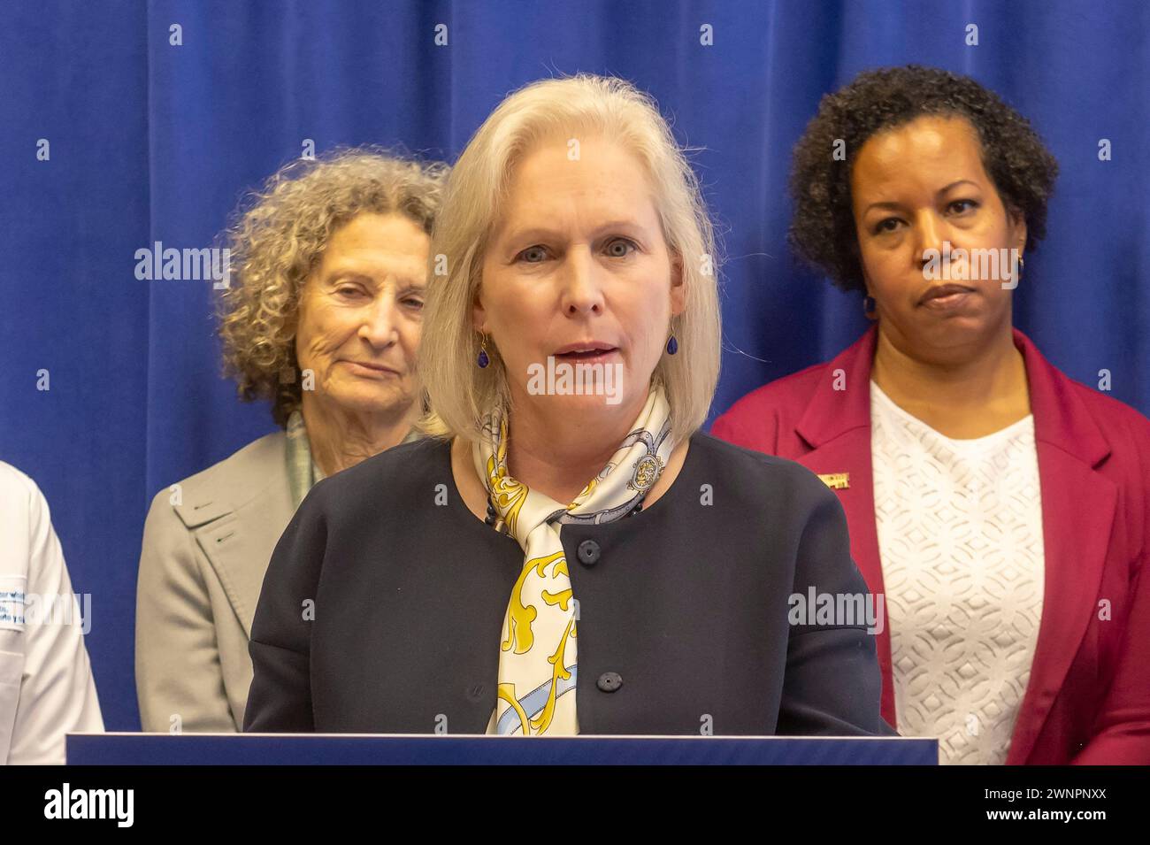 New York, New York, USA. 3rd Mar, 2024. (NEW) Senator Gillibrand Calls