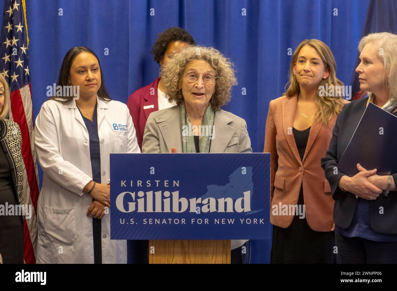 New York, New York, USA. 3rd Mar, 2024. (NEW) Senator Gillibrand Calls