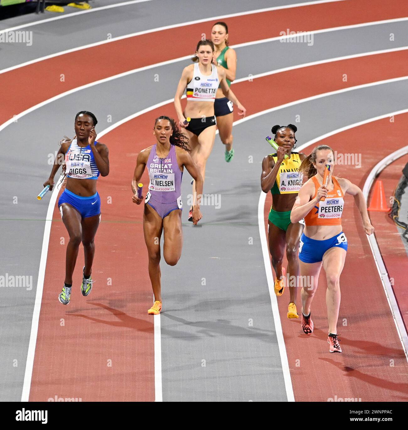 Glasgow Scotland 332024 Womens 4x400 m Relay at the Emirates Arena