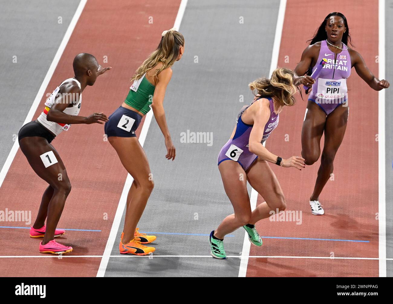 Glasgow Scotland 332024 Womens 4x400 m Relay at the Emirates Arena