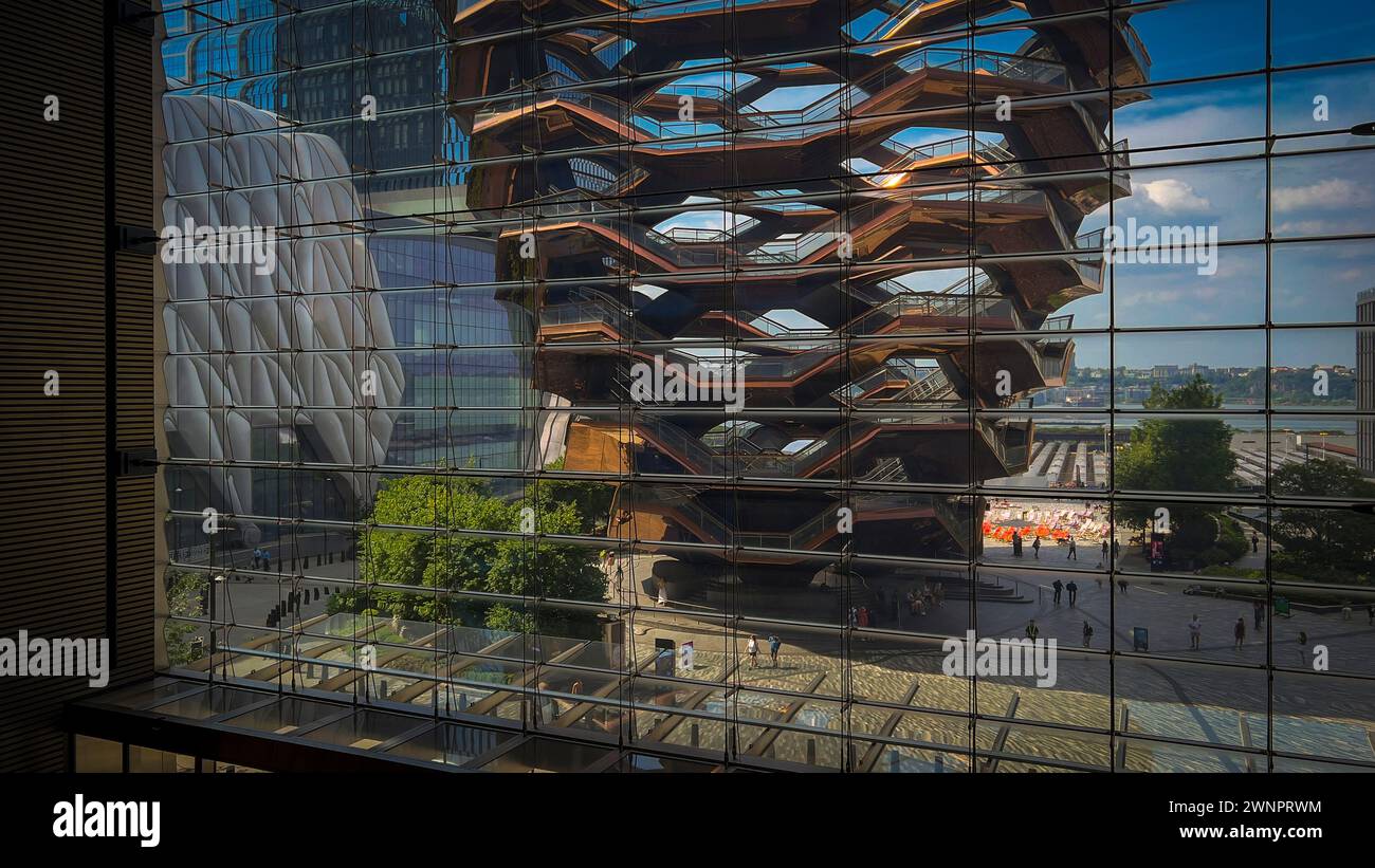 Vessel (TKA) is a structure and visitor attraction built as part of the Hudson Yards Redevelopment Project in Manhattan, New York City Stock Photo