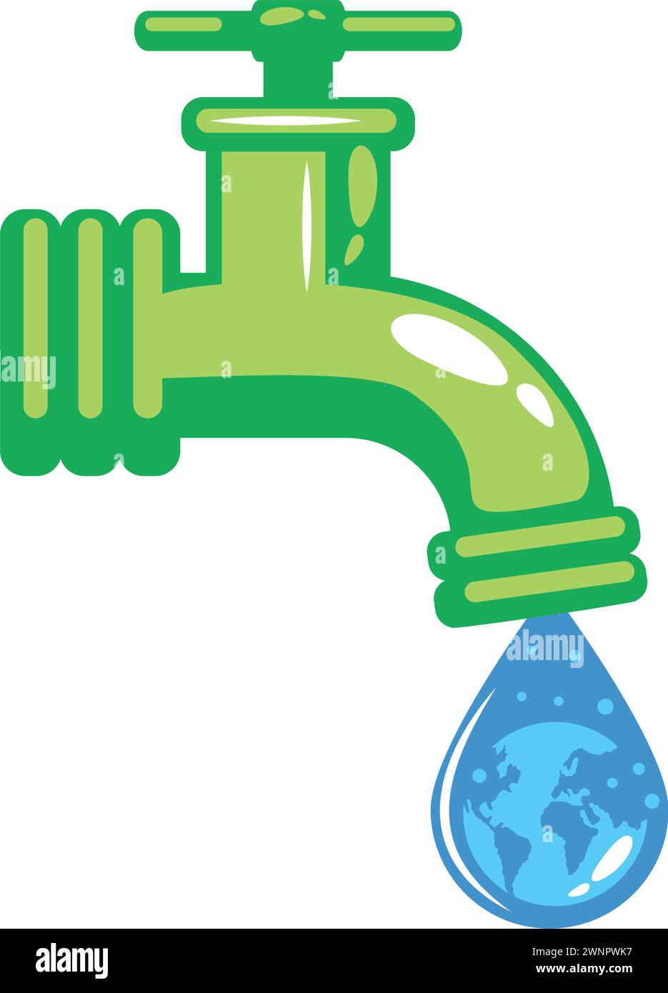 water day faucet drop Stock Vector Image & Art - Alamy