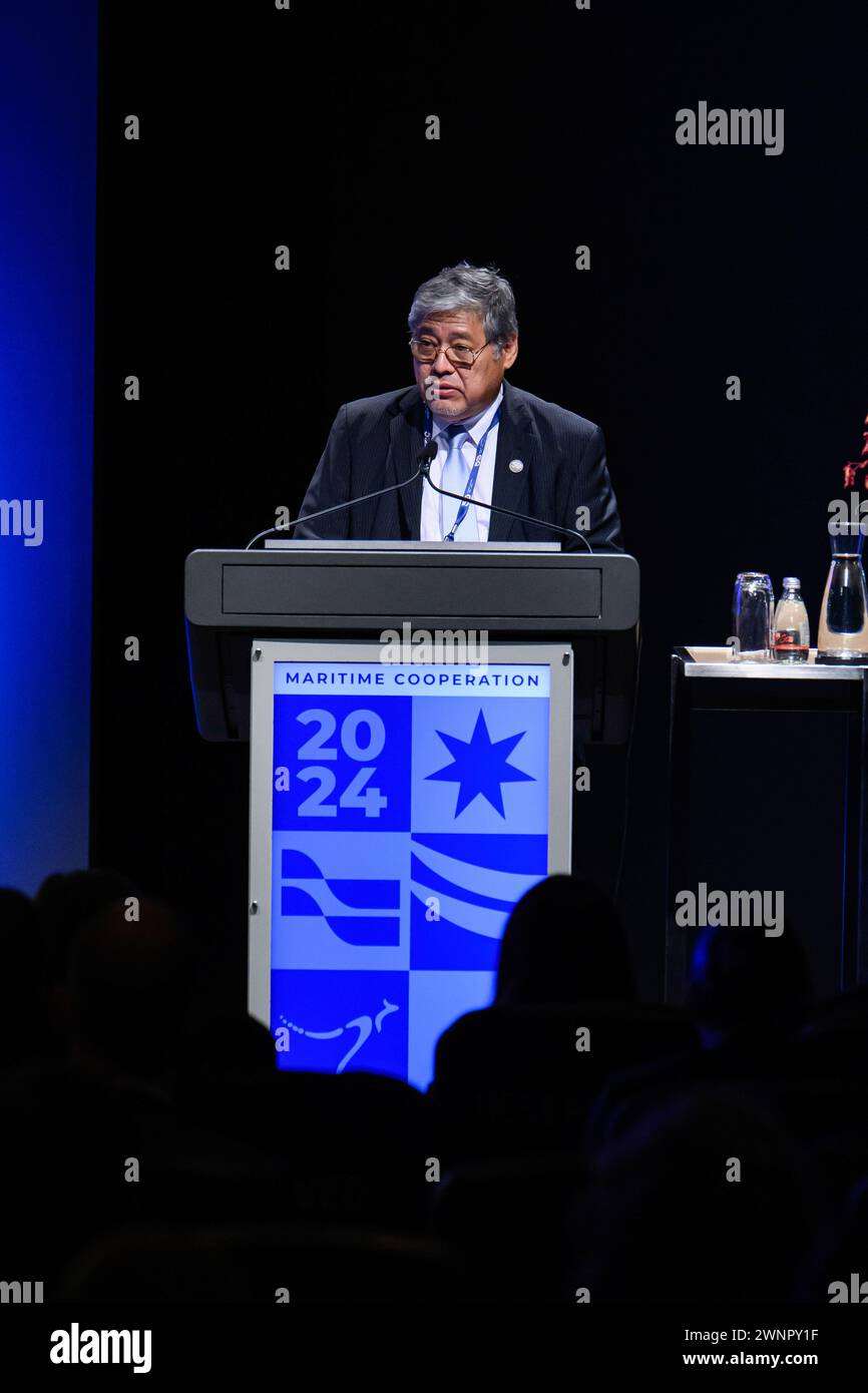 Melbourne, Australia. 04th Mar, 2024. Keynote address speech by the