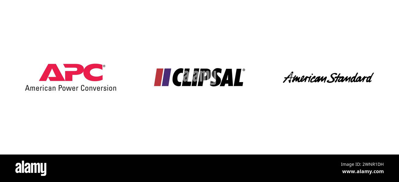 Clipsal, American Standard, American Power Conversion. Collection of