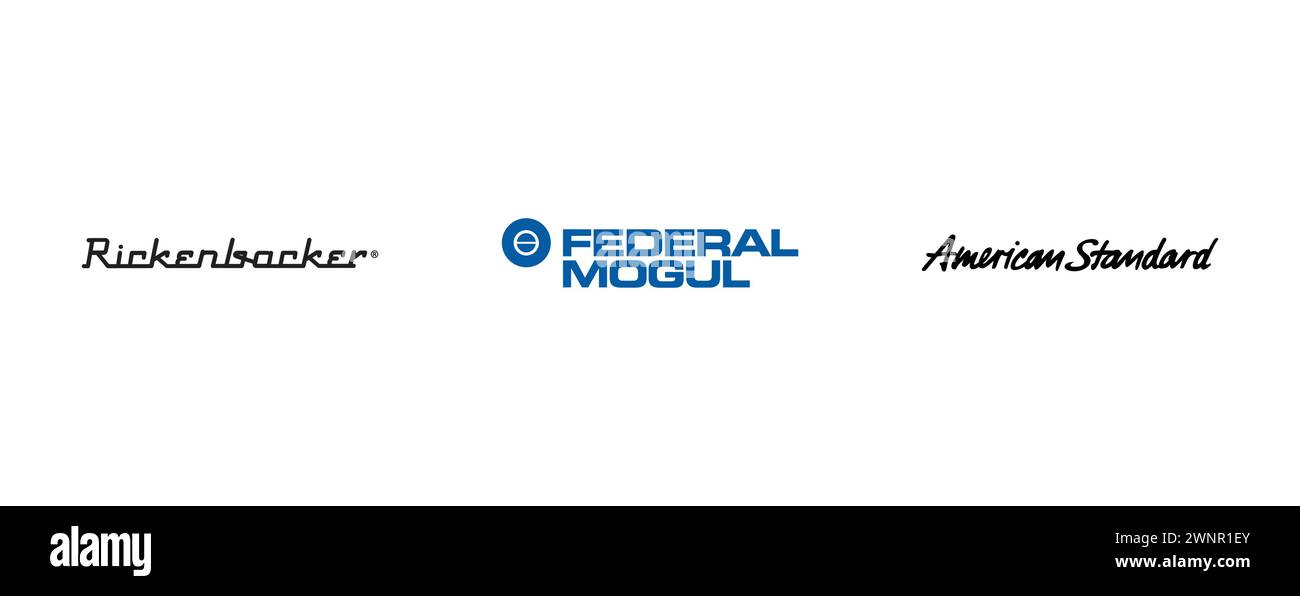 American Standard , Federal Mogul, Rickenbacker. Collection of top