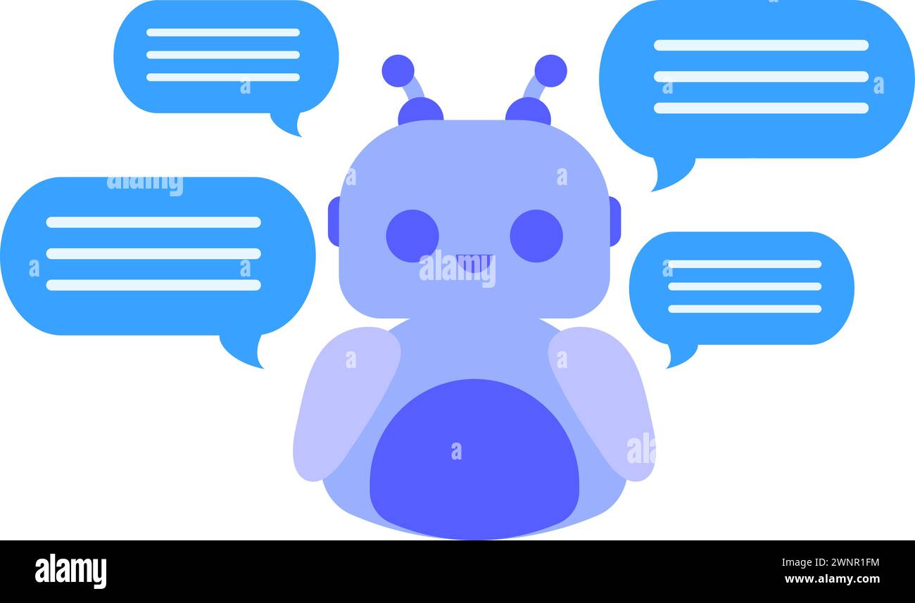 chatbot message service Stock Vector Image & Art - Alamy