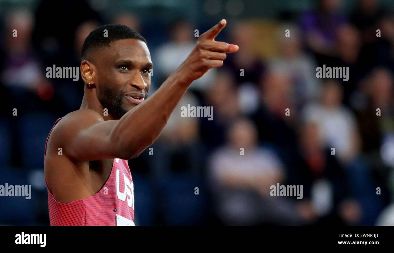 Glasgow, Britain. 3rd Mar, 2024. Shelby Mcewen of the United States