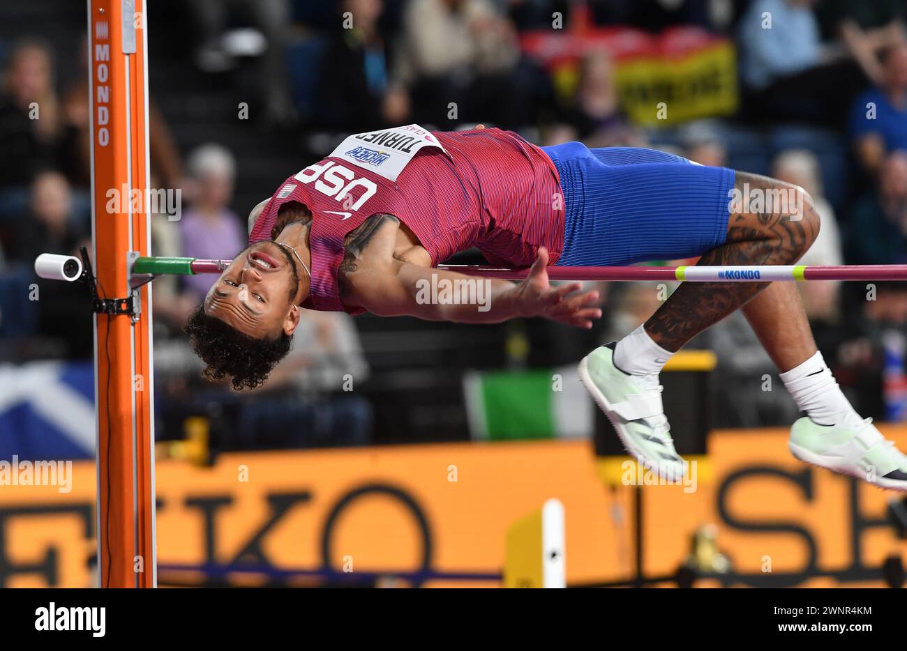 Glasgow, Britain. 3rd Mar, 2024. Shelby Mcewen of the United States