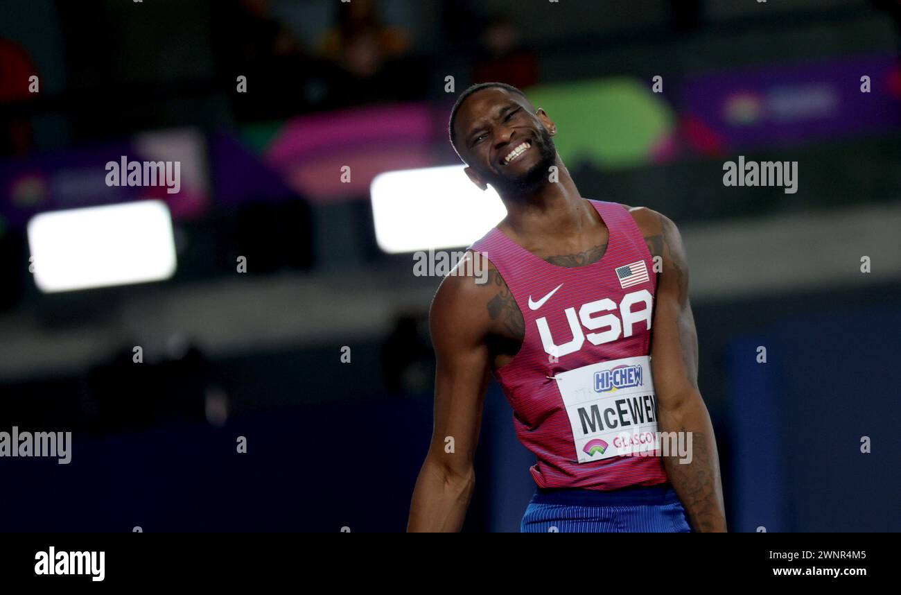 Glasgow, Britain. 3rd Mar, 2024. Shelby Mcewen of the United States