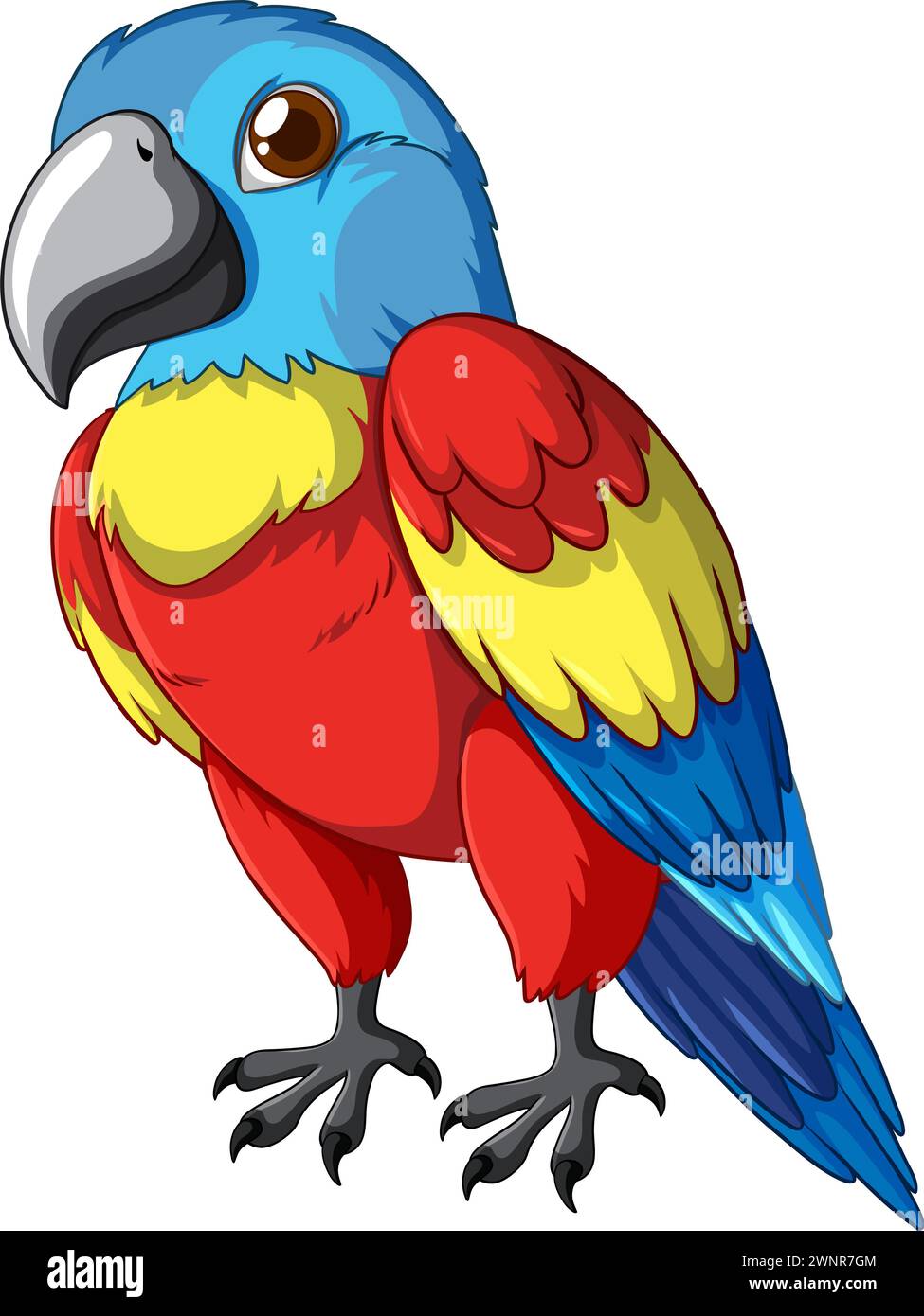 Vibrant vector art of a tropical parrot Stock Vector Image & Art - Alamy