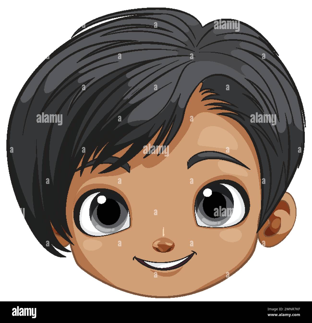 Vector illustration of a happy young boy Stock Vector Image & Art - Alamy