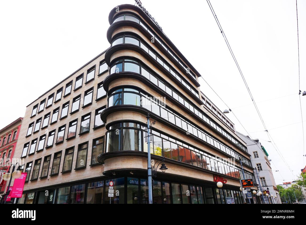 Facade of famous historic department store in wroclaw as beauty old ...