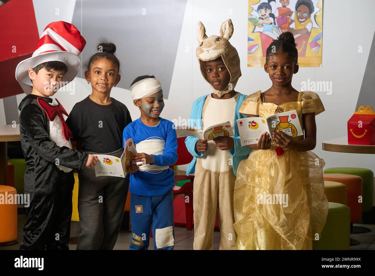 EDITORIAL USE ONLY (Left to right) Henry Hon, Olivia Shaw-Brown, Isaiah ...