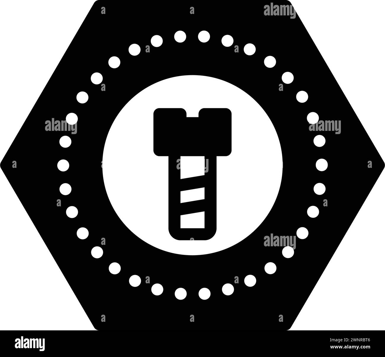 Fastener icon Black and White Stock Photos & Images - Alamy
