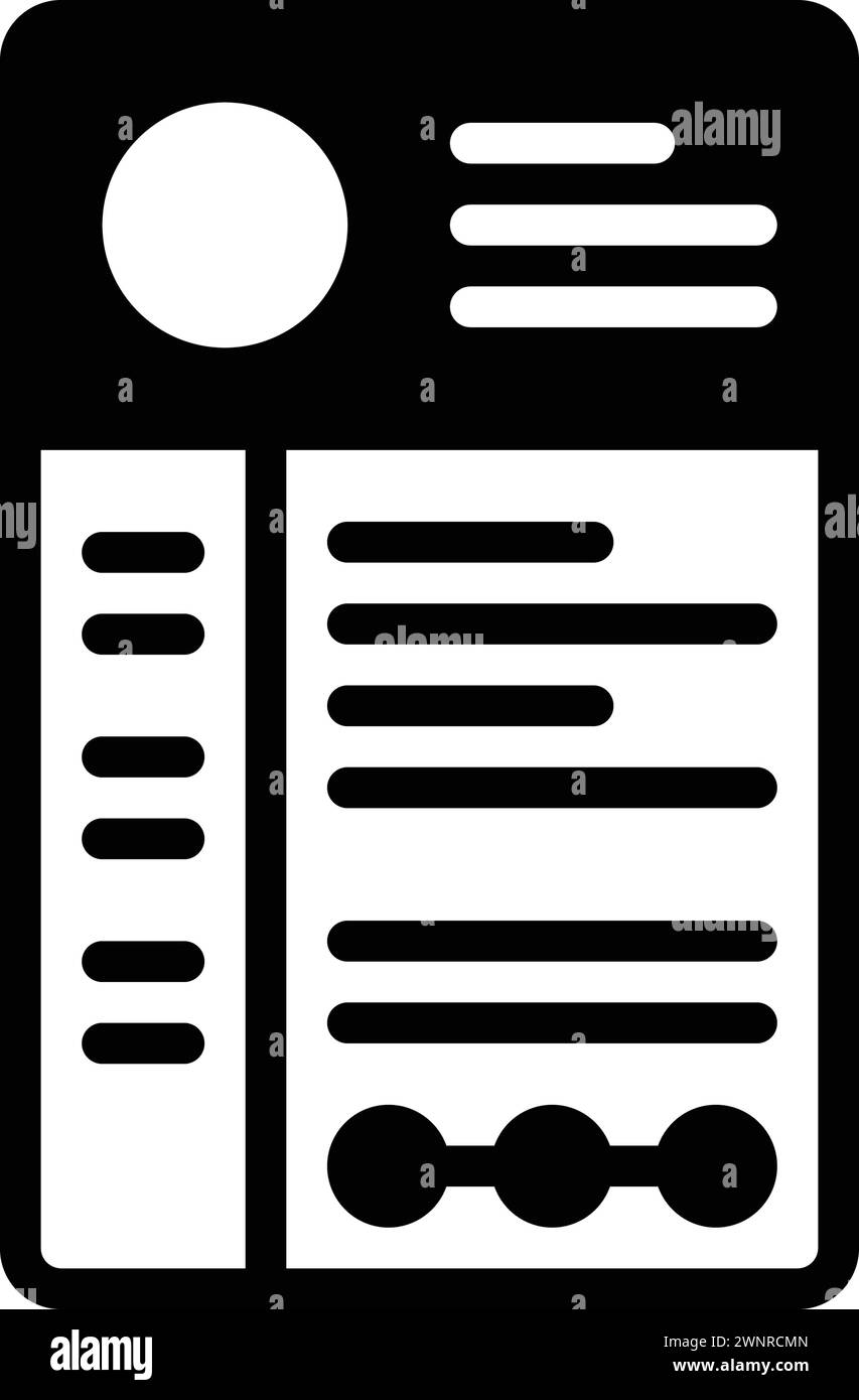 Cv form Black and White Stock Photos & Images - Alamy