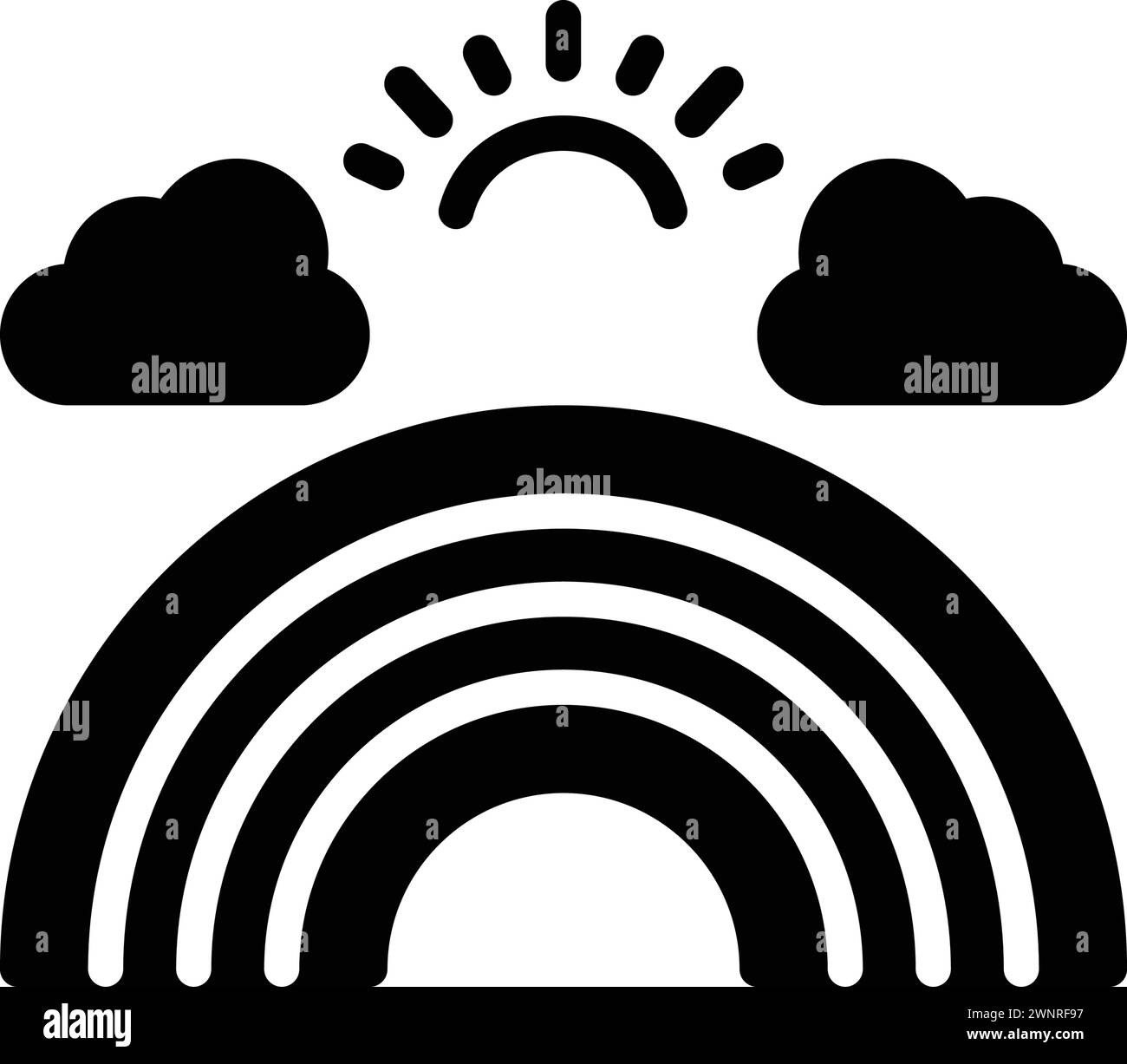 Icon for rainbow, cloud Stock Vector Image & Art - Alamy