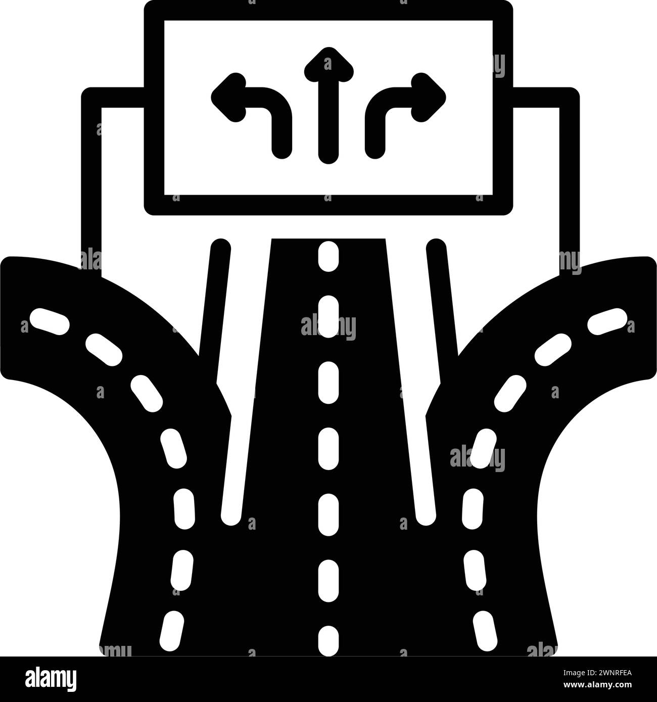 Icon for ways; path Stock Vector Image & Art - Alamy