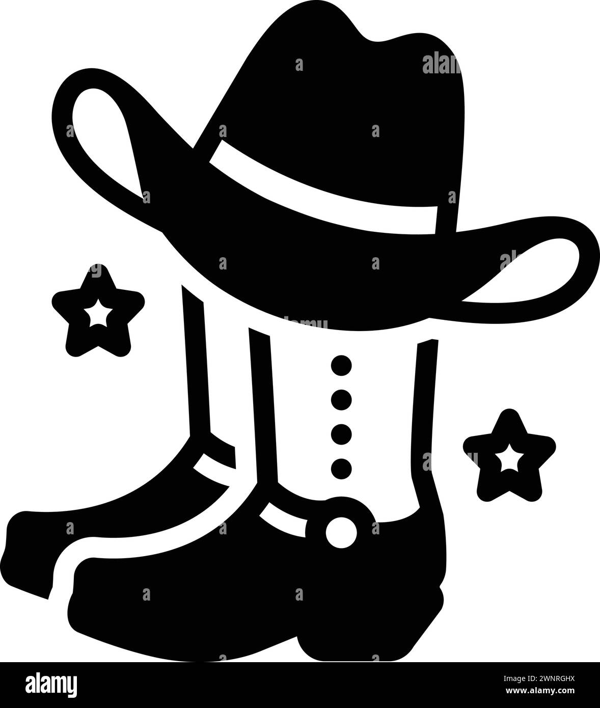 Icon for cowboy; cow man Stock Vector Image & Art - Alamy