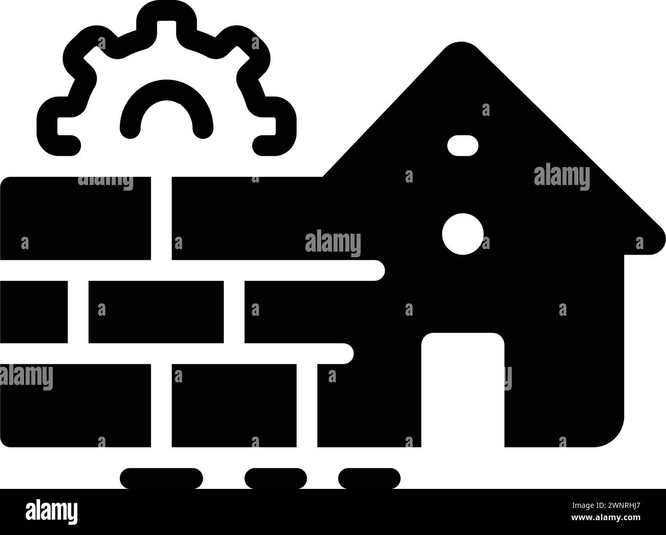 Built house repair Stock Vector Images - Alamy