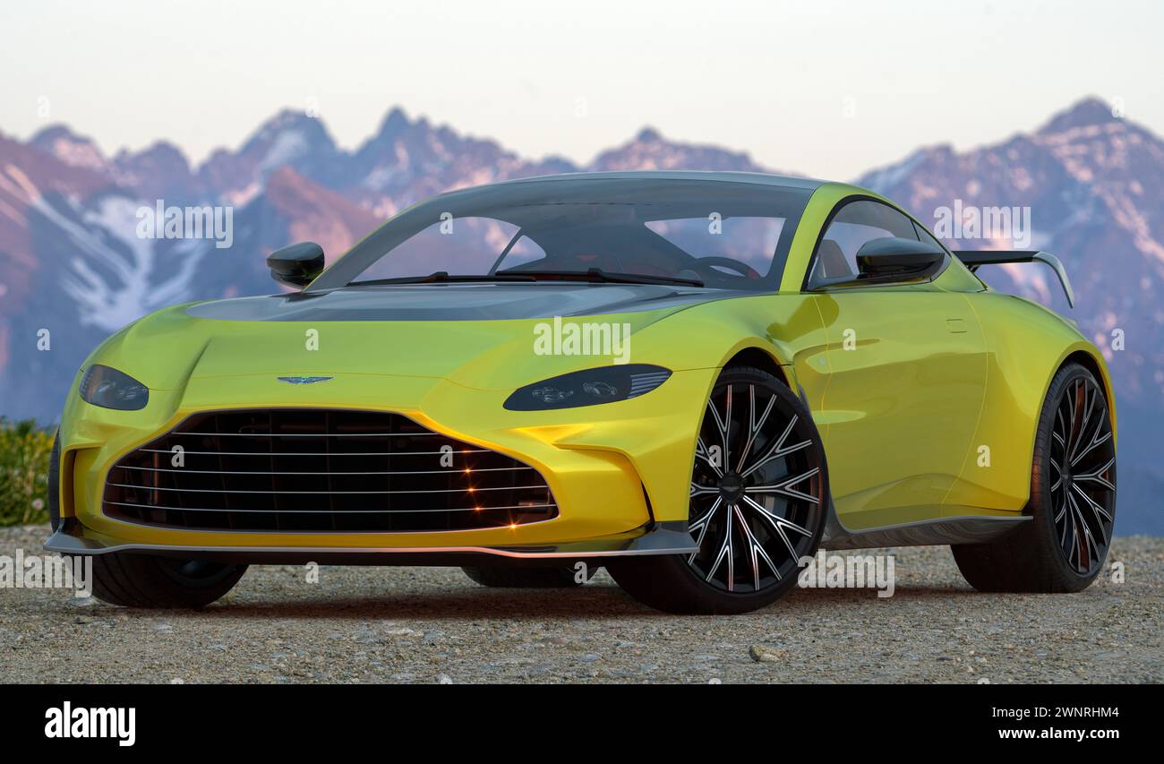 Aston Martin Vantage V8 Coupe Stock Photo