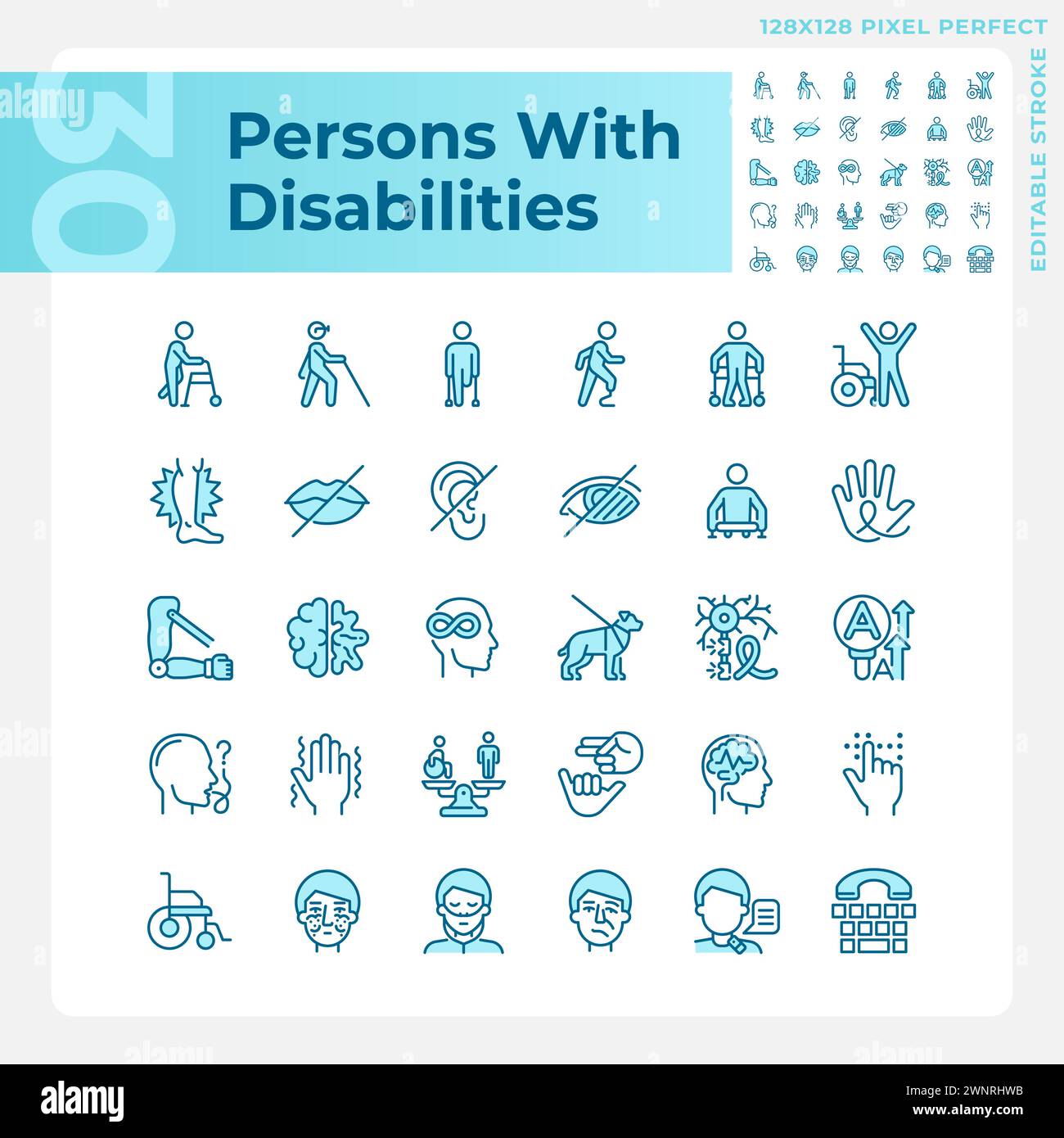 Rights of people with disabilities Stock Vector Images - Alamy