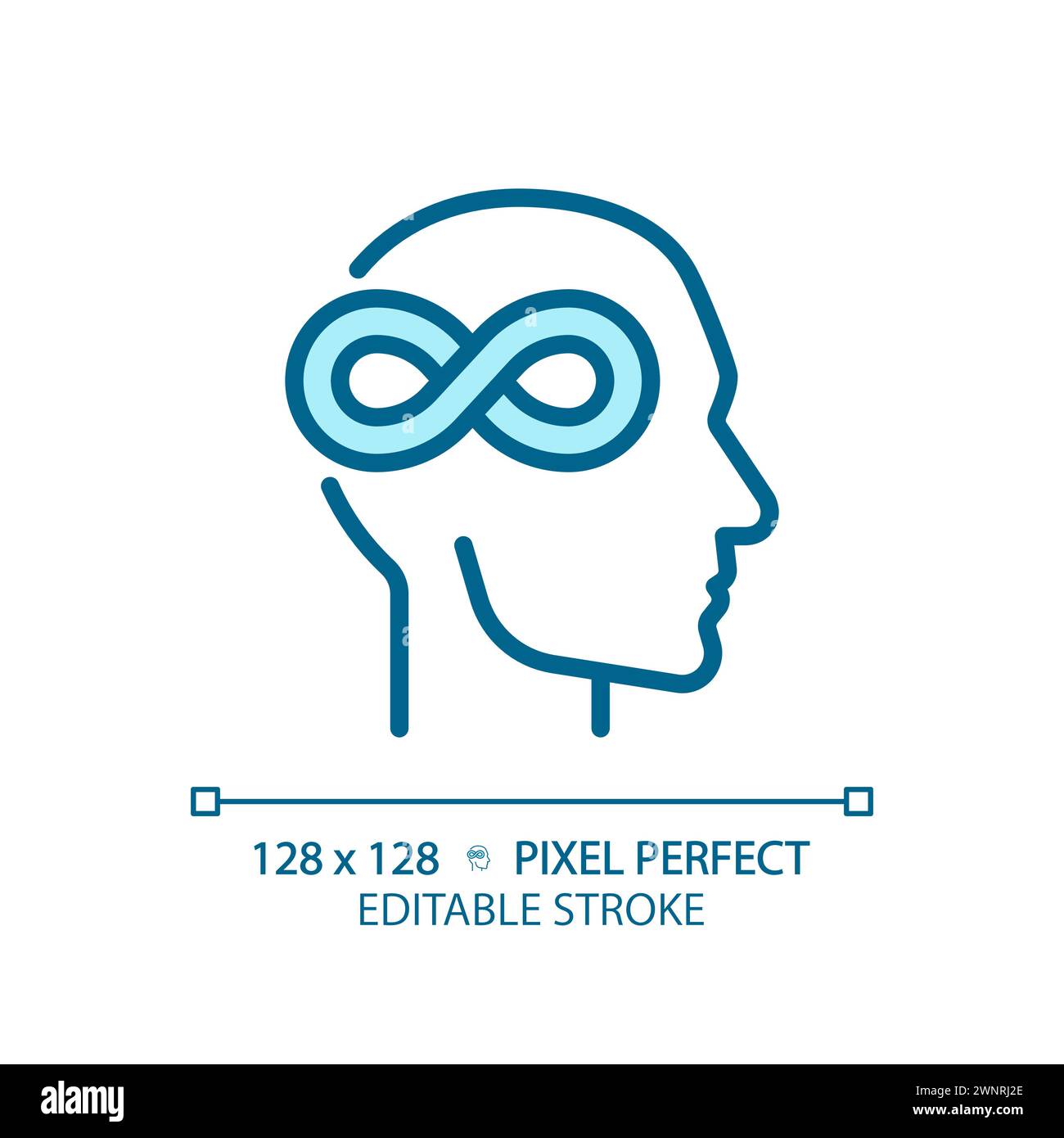 Autism awareness light blue icon Stock Vector Image & Art - Alamy