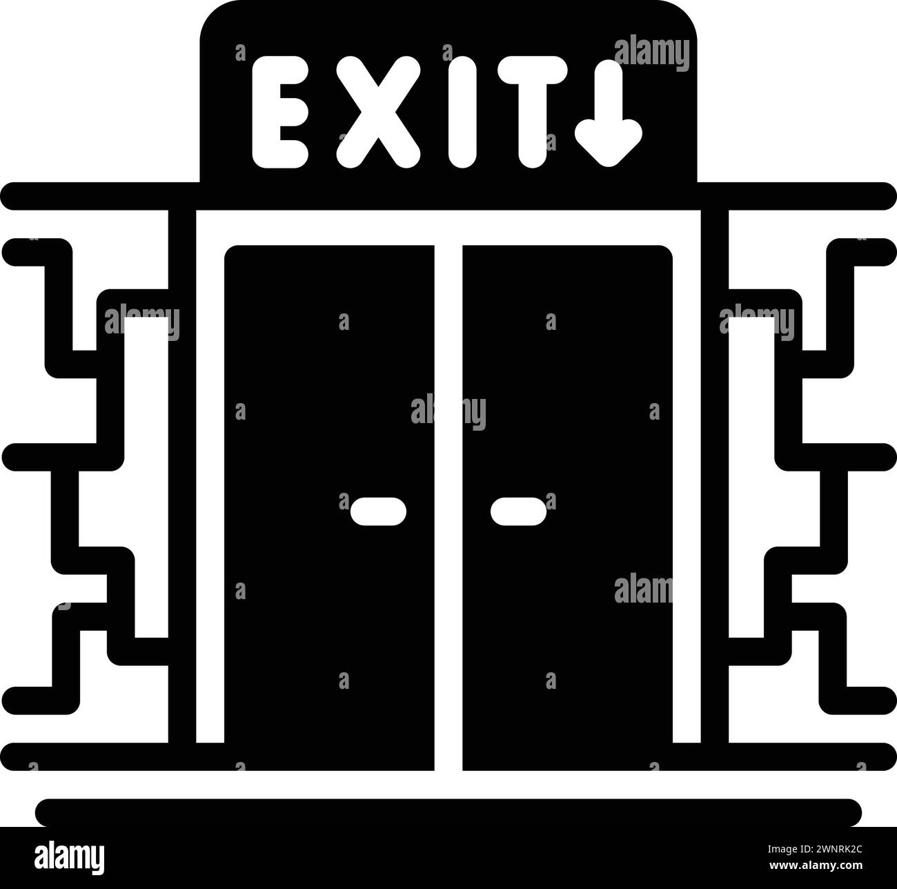 Exit only sign Black and White Stock Photos & Images - Alamy