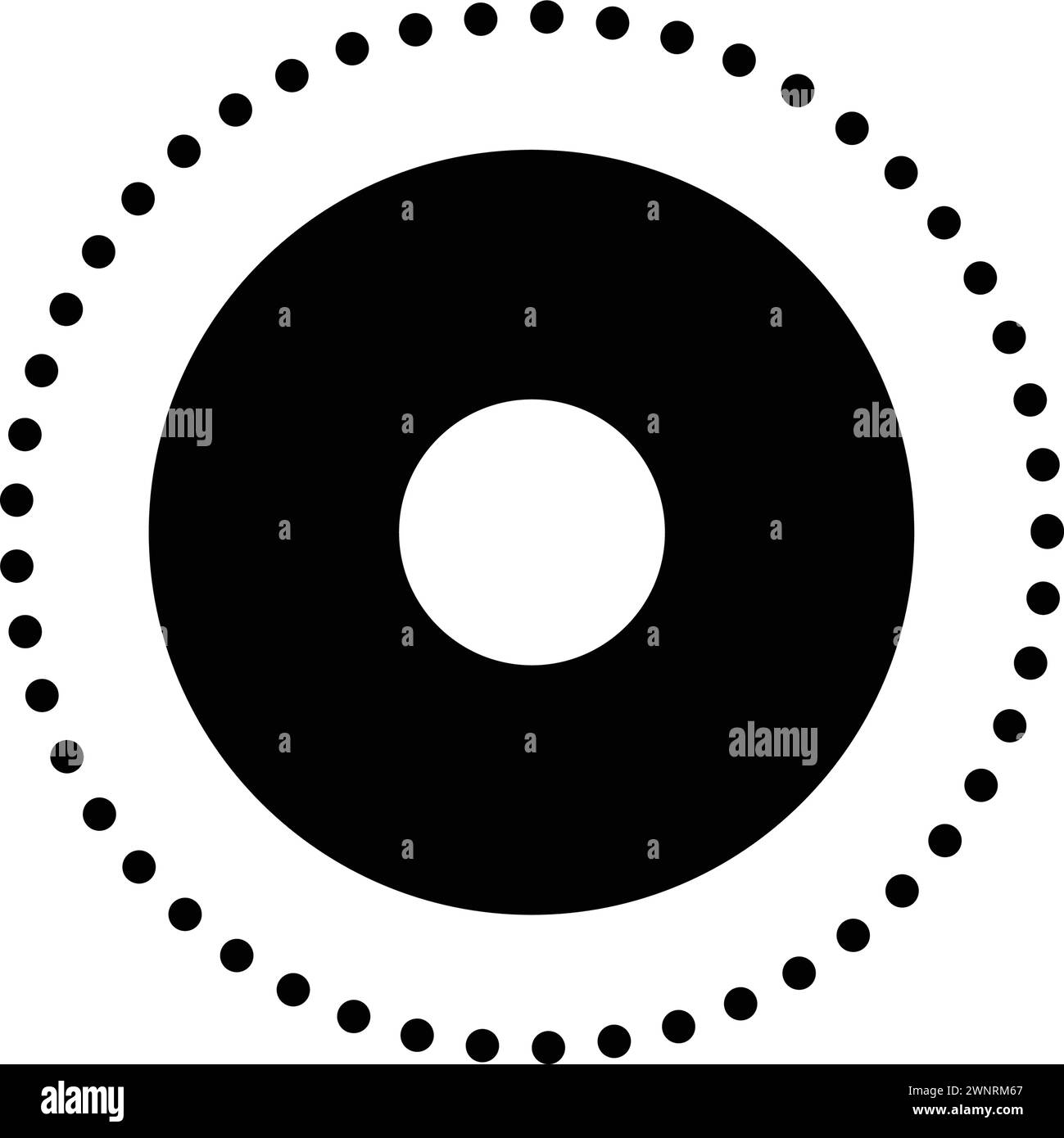 Icon for dot,circle Stock Vector