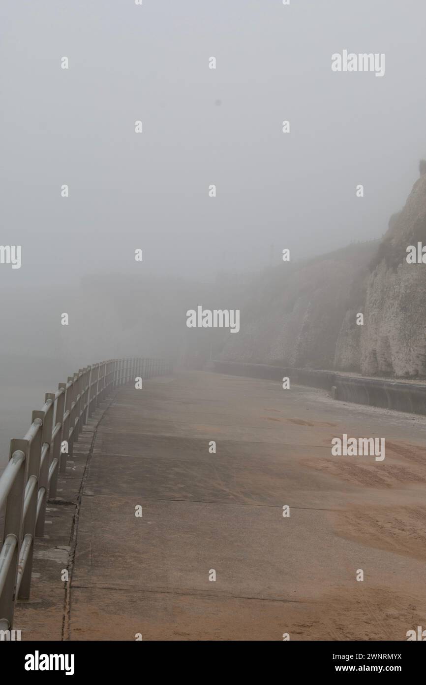 Foggy day in Margate Stock Photo