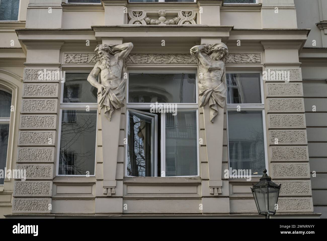 Hausfassade, Altbau, Fasanenstraße, Charlottenburg, Berlin, Deutschland Stock Photo