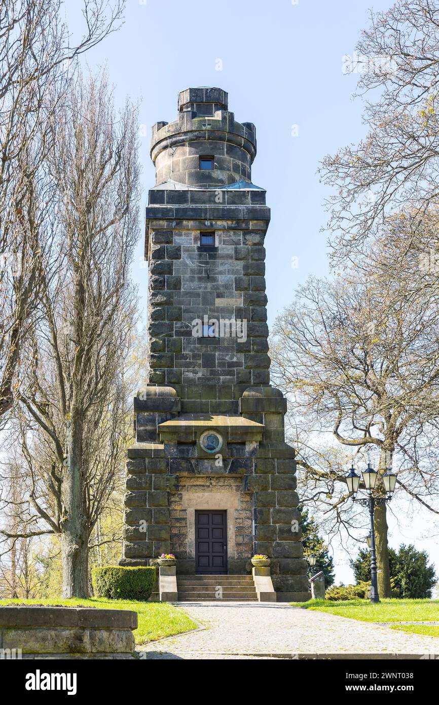 Bismarckturm in Neugersdorf, Oberlausitz, Sachsen, Deutschland *** Bismarck Tower in Neugersdorf, Upper Lusatia, Saxony, Germany Stock Photo