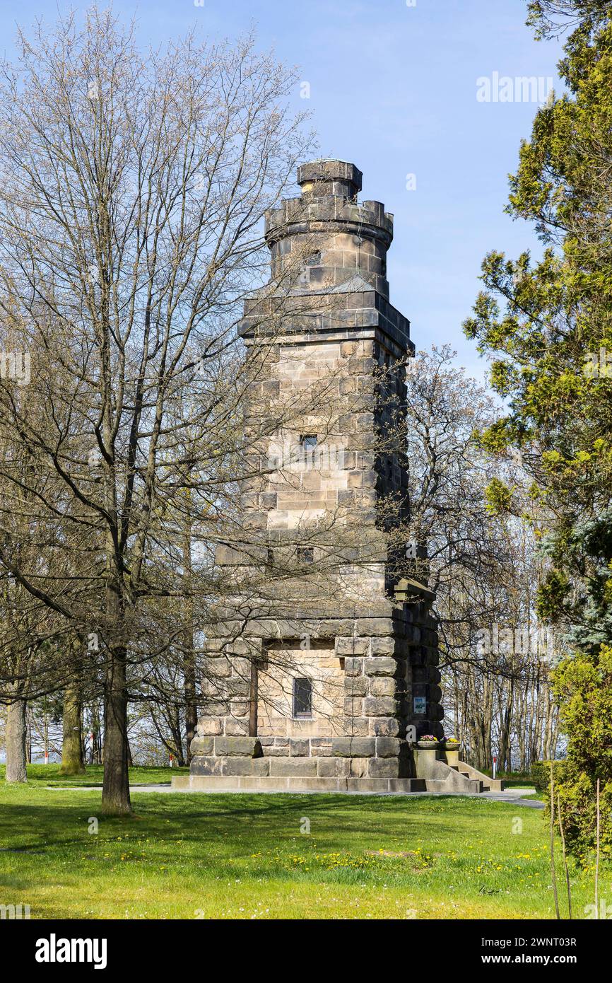 Bismarckturm in Neugersdorf, Oberlausitz, Sachsen, Deutschland *** Bismarck Tower in Neugersdorf, Upper Lusatia, Saxony, Germany Stock Photo