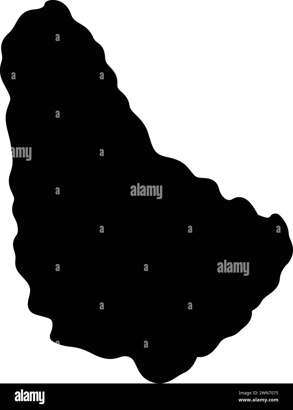 Map of barbados Black and White Stock Photos &amp; Images - Alamy